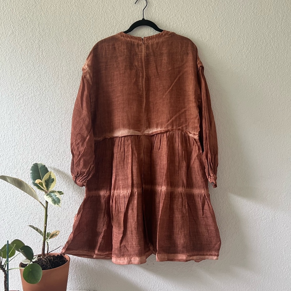 SEA NY Yara Puff Sleeve Midi Dress - Picture 2 of 3